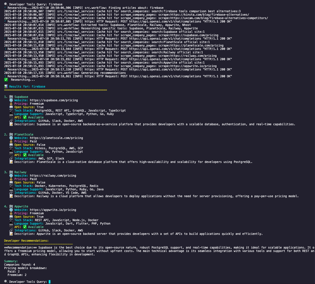 IntelliCrawl: Autonomous AI Research Agent for Developer Tools