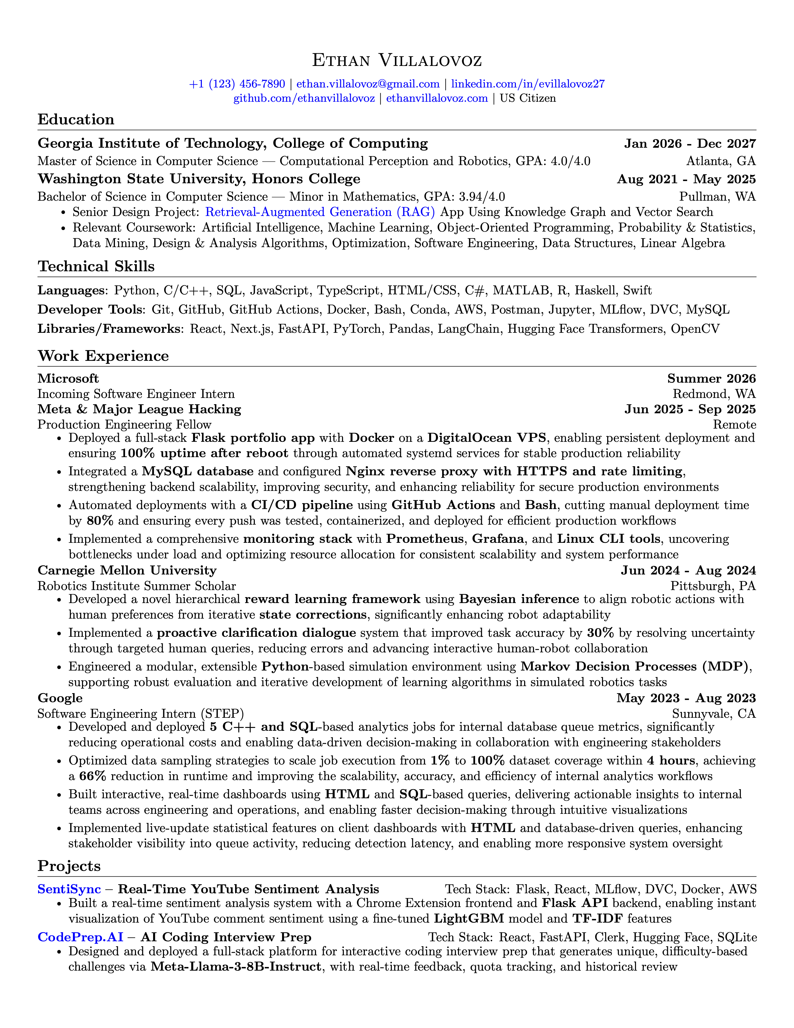 LaTeX Resume Template